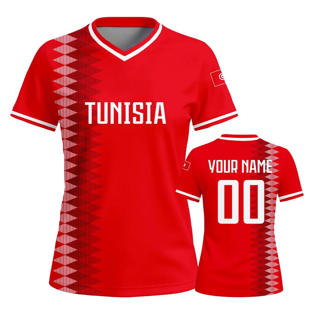 Women Custom Soccer Jersey Personalized Team Name Number Short Sleeve Athletic Sports Shirt for Match Training Tournament