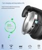 Active Noise-Canceling Over-Ear Bluetooth Headphones with Customizable ANC