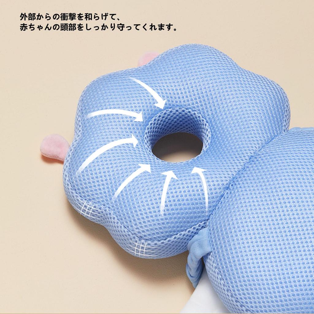 Sonriia Baby Head Backpack with Prevents Falls and Adjustable Shoulder for Babies 5 Months and Safety Baby Shower Gift Guard, Anti-Bump Cushion,