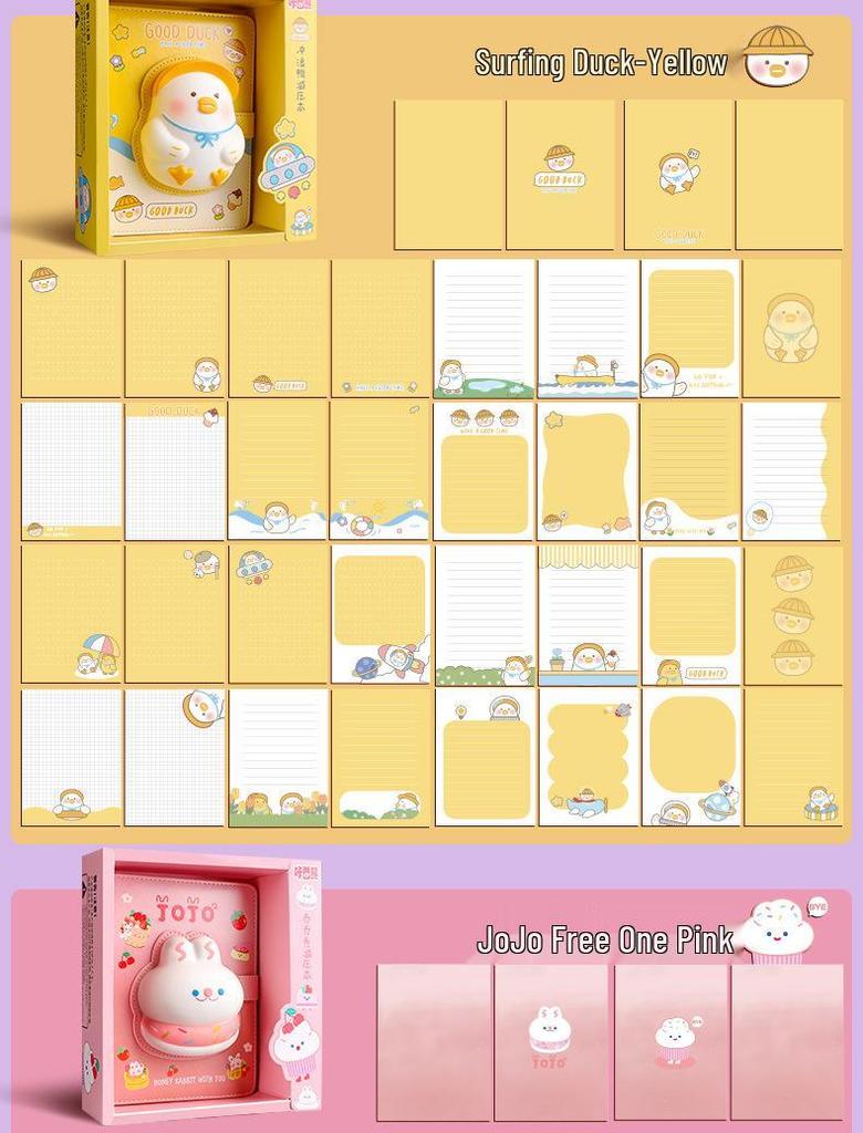 Kaba Bear Cute Cartoon Decompression Notebook for Students