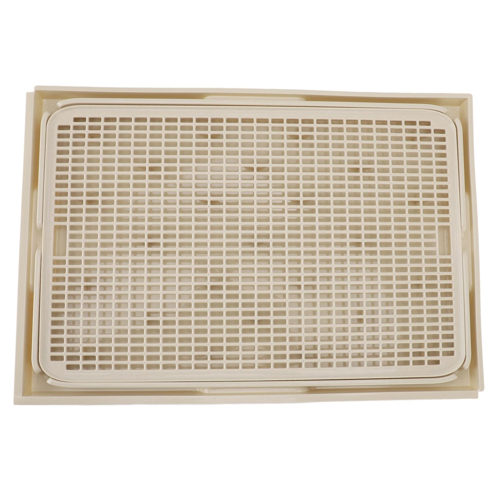 Tapis pour litière pour chat Spacieux Double couche Lavable Fond antidérapant Tapis pour bac à litière pour chat Tapis attrape-litière pour chat