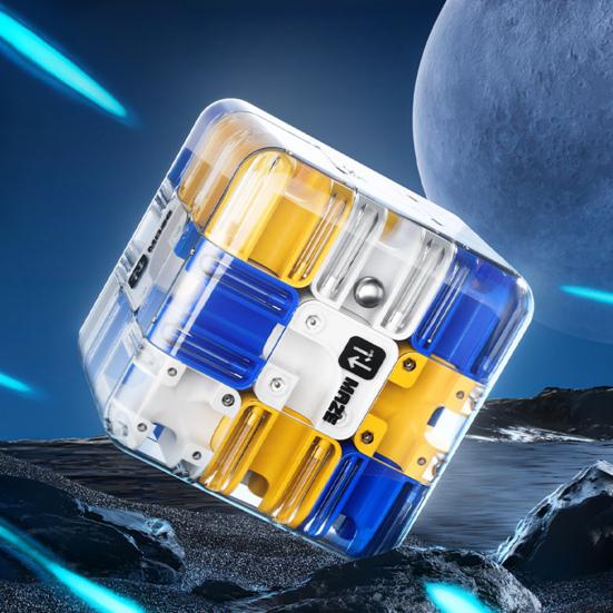 1/2Pcs 3D Puzzle Maze Cube Brain Teaser Rolling Ball Maze Cube Spatial Recognition Logical Thinking Improving Bead Maze Educational Toy