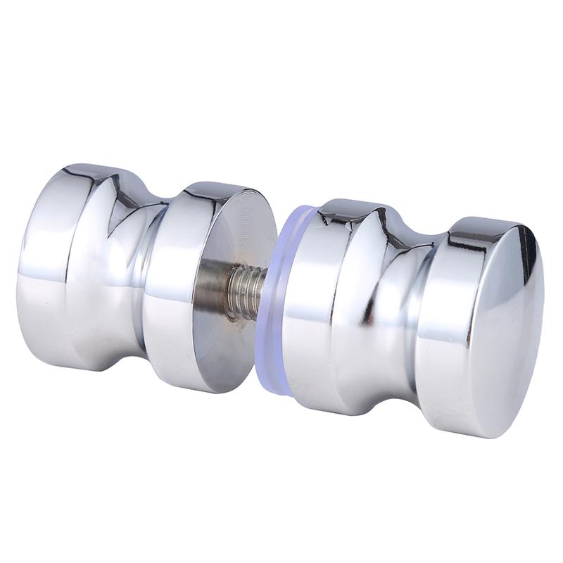 2025 Stainless Steel Back-to-Back Glass Door Knob Puller Push Bathroom Shower Handle 3 Types