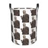 Freud With Cigar Blush Pink Dirty Laundry Baskets Foldable Large Waterproof Clothes Toys Basket For Home Kids