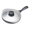 Sori Yanagi 16cm Nanbu Iron Mini Pan with Stainless Steel Made In Induction Simple Design for Dining Lid, Japan, Compatible,