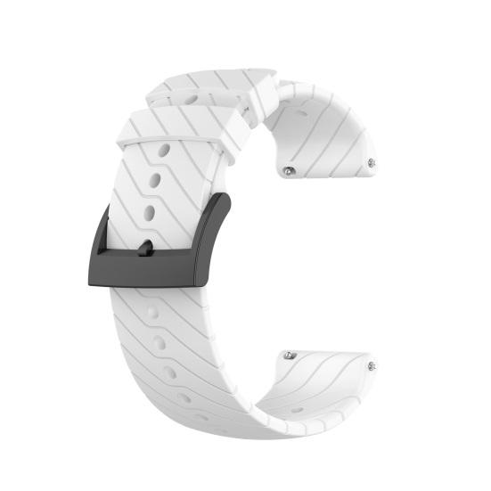 Náramek na hodinky 24mm Twill Soft Silicon Band Náhradní řemínek na zápěstí Suunto 7/9/9 Baro/D5/Spartan Sport Wrist HR
