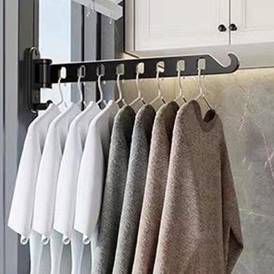 Metal Laundry Drying Rack Wall Mounted Clothes Drying Rack Foldable Clothes Hanger for Laundry Room Organization and Storage