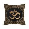 Colorful Lotus Mandala Cushion Cover 40x40cm Velvet Buddhism Flower Throw Pillow Case for Sofa Square Pillowcase Decoration