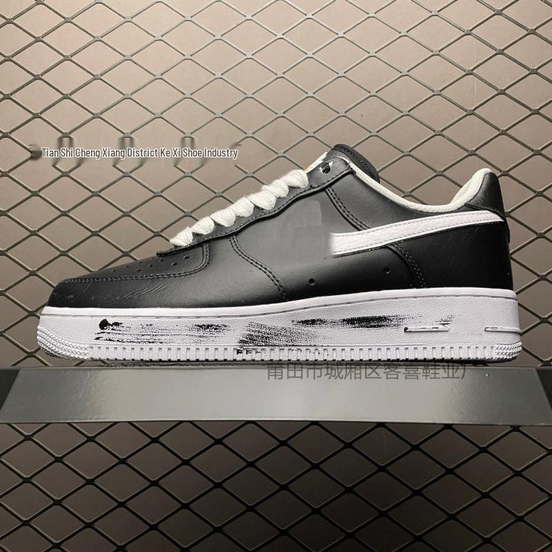 AF1 Air Force 1: Pure White Women's & Men's Low-Top Shoes in Wheat Color - Casual Couple Style.