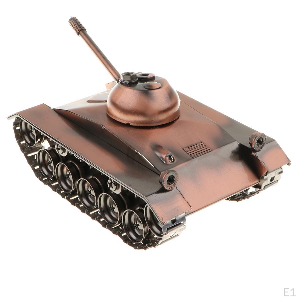 17cm Metal Tank Craft Decorationation Collectible
