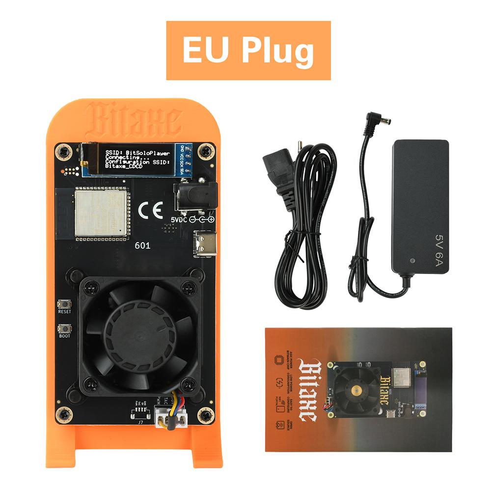 

2026 Останній Bitaxe Gamma 601 1.2th/s Відкритий видобувач Bitcoin BM1370 Плата розробки Esp32 Майнінгова машина З блоком живлення