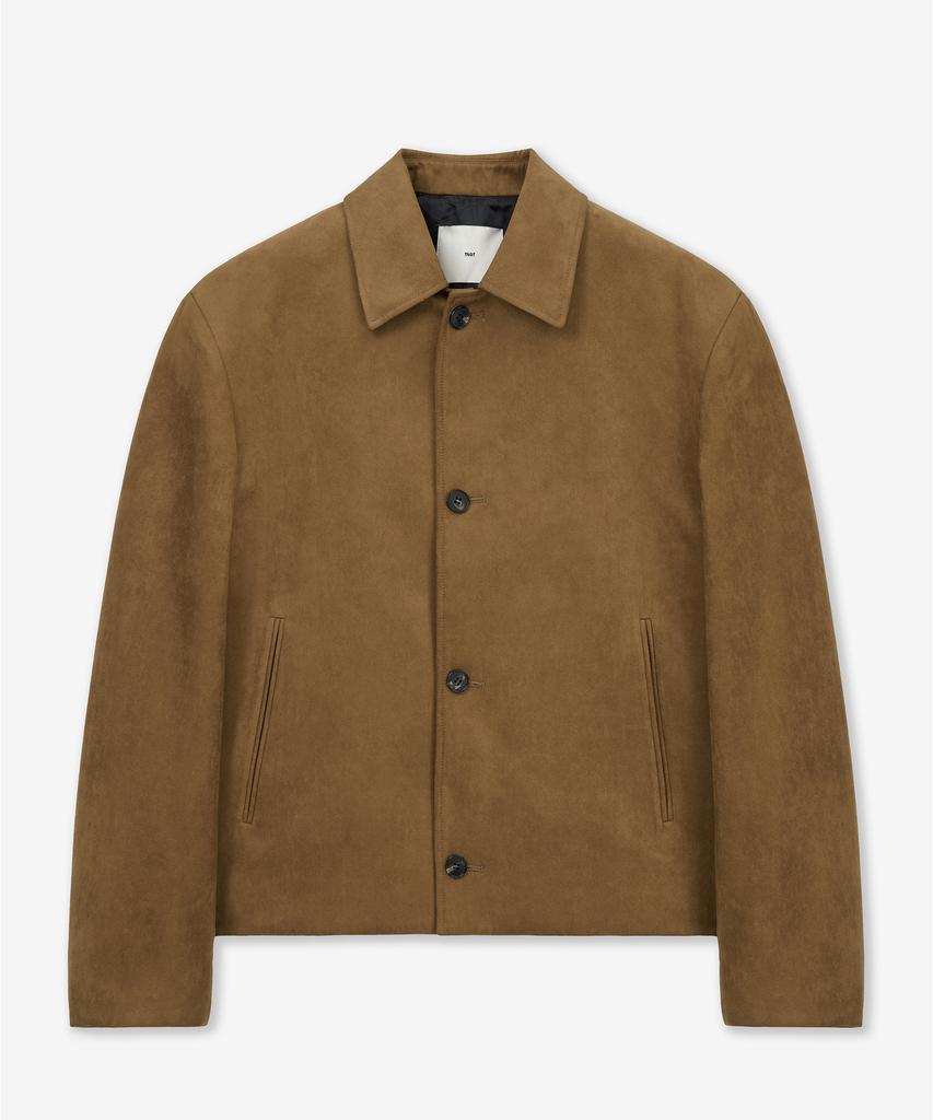 Tienjitiumeon W Faux Suede Short Jacket (Camel Brown) Tnju6E102Cm