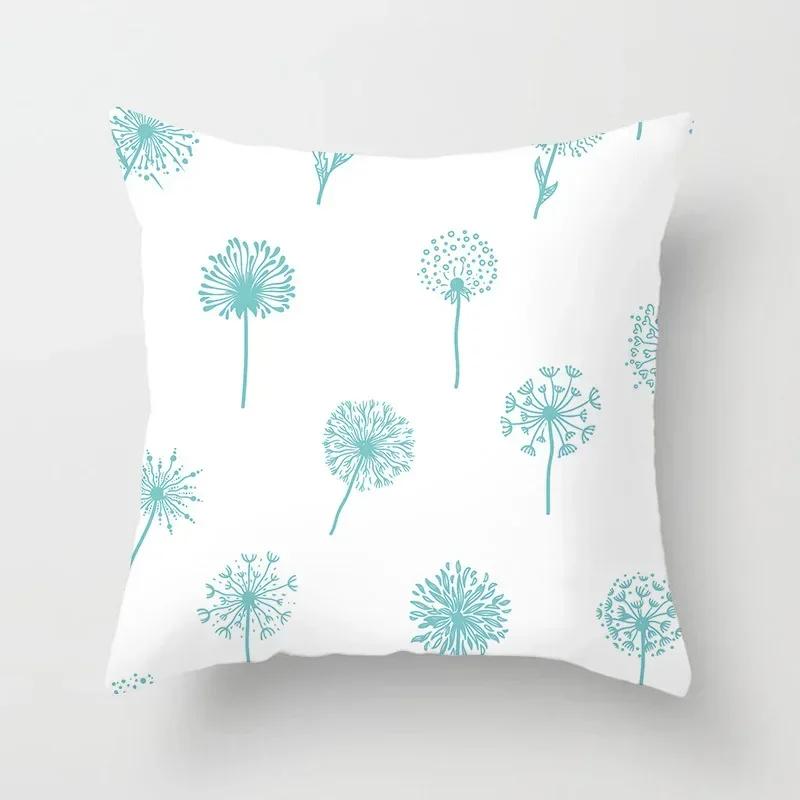 Hot Sale Light Blue Nordic Cushion Covers Modern Geometric Decorative Pillows Cover Sofa Bed Couch Throw Pillows Case Home Decor