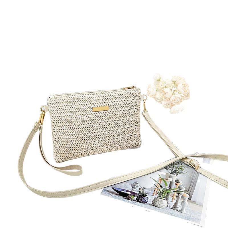 2025 Woven Straw Bag: Fashionable Women's Shoulder & Clutch Bag