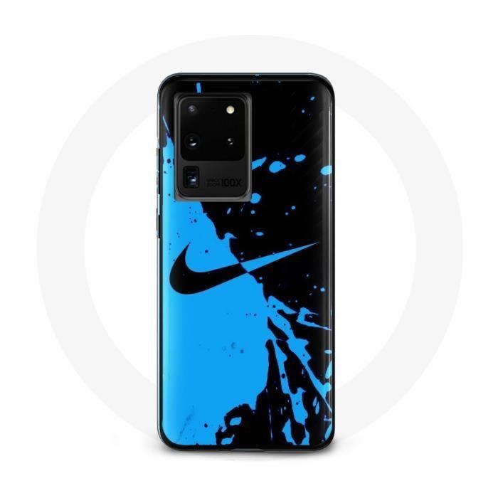 Coque pour Samsung Galaxy S20 Ultra Nike Logo Bleu et Noir