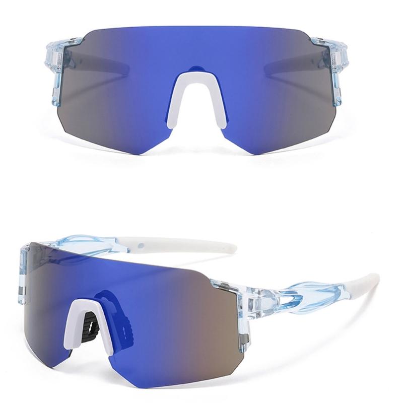 Sportsonnenbrille für Radfahren und Fahren, PC-Linse mit leichtem randlosem Design für hellen Sonnenschein im Freien und täglichen Gebrauch