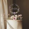 Acrylic Wedding Cake Toppers Multicolor Cake Decorative Card  Baking Ornament