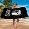 Powerful Football Crest Design Printed Microfiber Beach Towel, Soft And Absorbent, Quick-Dry, Ideal for Summer Travel, Beach Essential, Swimming Pool