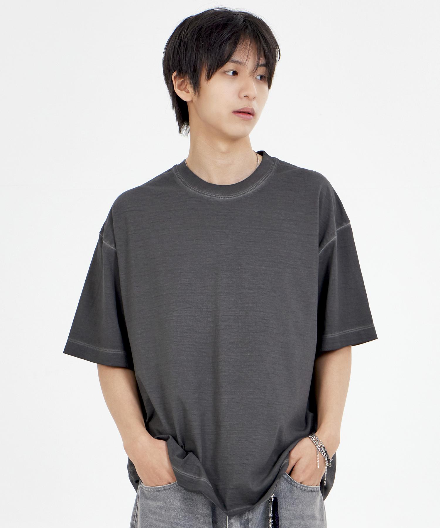 Biel Fade Pigment T-Shirt Charcoal M
