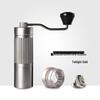 Stainless Steel Manual Coffee Grinder with External Adjustment and Seven-Star Ghost Teeth for Pour-Over Brewing
