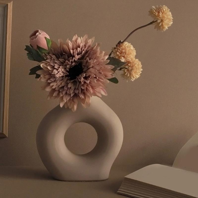 Flower Vase Mould Flexible Silicone Mold for Planter Handmade Home Decoration for Dining Table Flowerpot Molding Tool