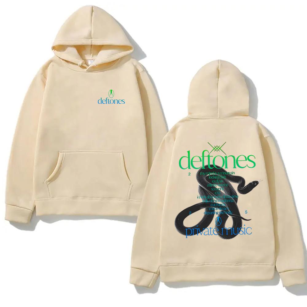 Private Music Tracklist HOODIE Deftones Singer's Same Style High Quality Harajuku Moletom with Hooded Fleece Comfortable Hoody