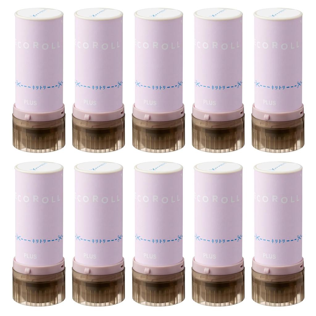 Plus Roller Stamp 5mm Pale Set of Decolor, Wide, Blue, 10, IS-605DR, 40-191x10