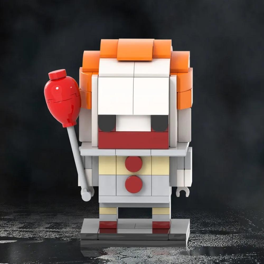 MOOXI Verschiedene Horrorfilme Sadako Tod Billy BrickHeadzed Erwachsene Bausteine Set MOC Ziegelmodellbausatz Spielzeug Kind Junge Mädchen Geschenk