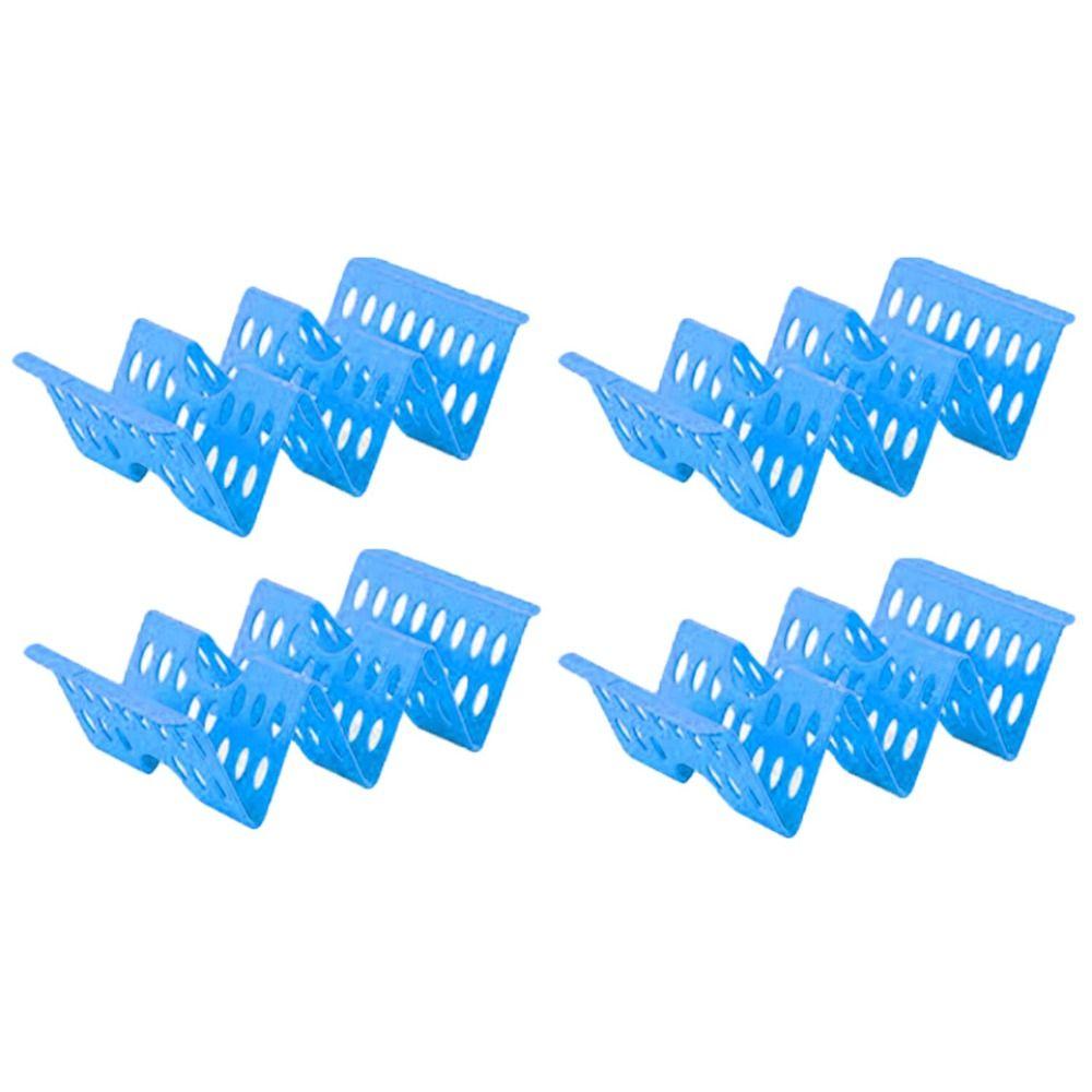 4Pcs Plastic Taco Holders Wave Shape Mexican Pancake Stand Creative Food Pallet  Tortilla