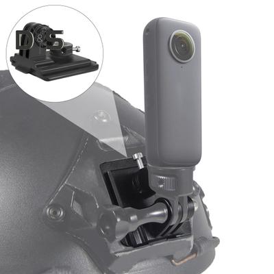 Action Camera Helmet Mount Shock-Proof Design Easy Tightening Quick Installation Sports Camera Helmet Bracket Storage Holder for GOPRO 12/11