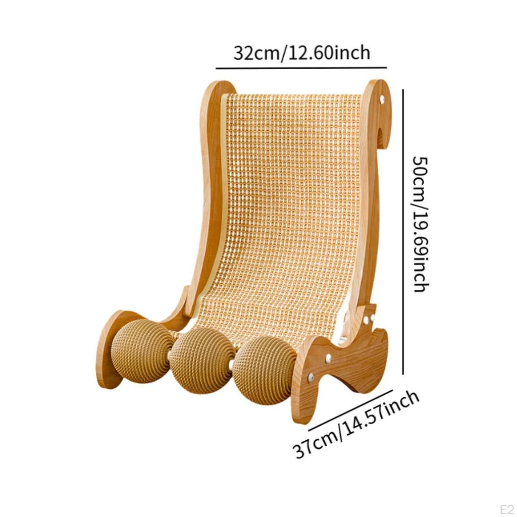Cat Sisal Chair, Cats Scratcher Toy, Furniture Protection, Cute Bed Pet Lounger for Indoor Cats,