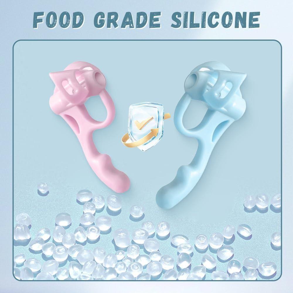 1pc Comfortable Silicone Pencil Holder Soft Pen Writing Aid Tool Pencil Holder  for Kids Handwriting