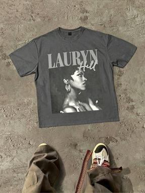 2026 Vintage Retro Black White Portrait Graphic T Shirt Unisex Men Women Old School Music Inspired Short Sleeve Street