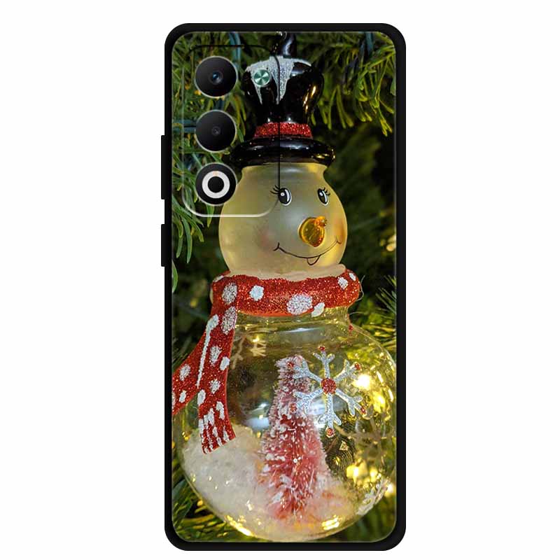 Christmas Phone Case For Oppo A5 5G CPH2735 / A5 4G CPH2727 Christmas Tree Soft Silicone TPU Back Cover Bumper For Oppo A5 Coque