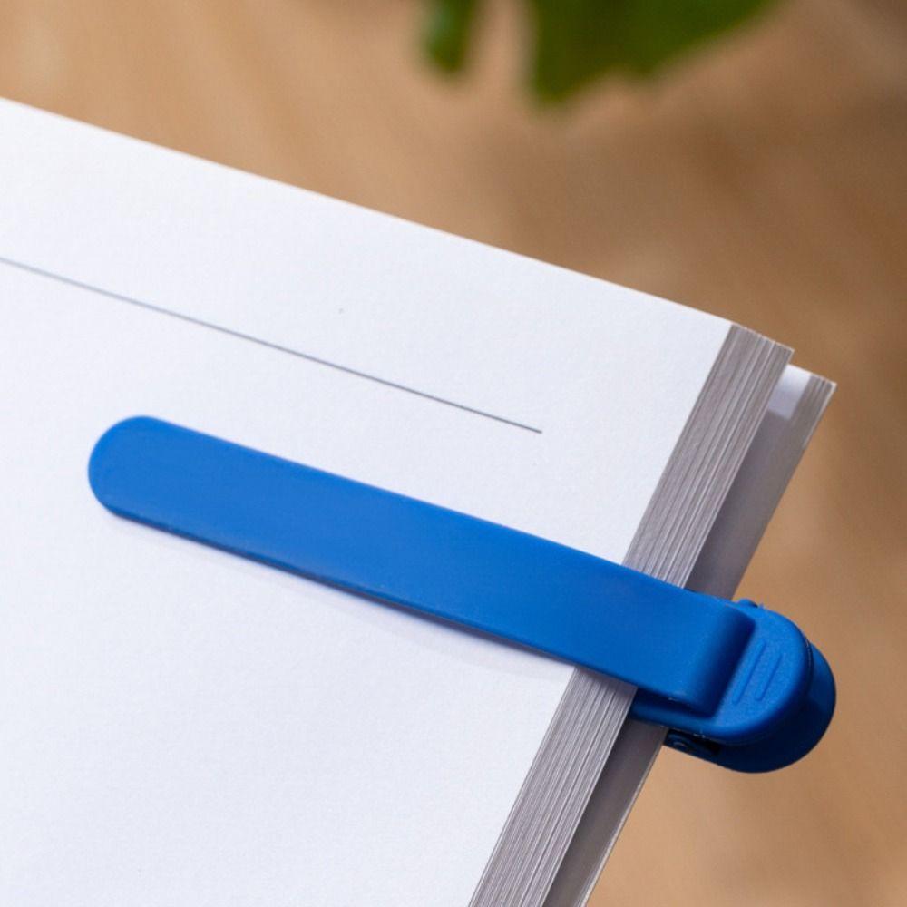 3/6pcs Simple Book Spare Parts Non-Deforming Automatic Bookmark Silicone Bookmark  Business
