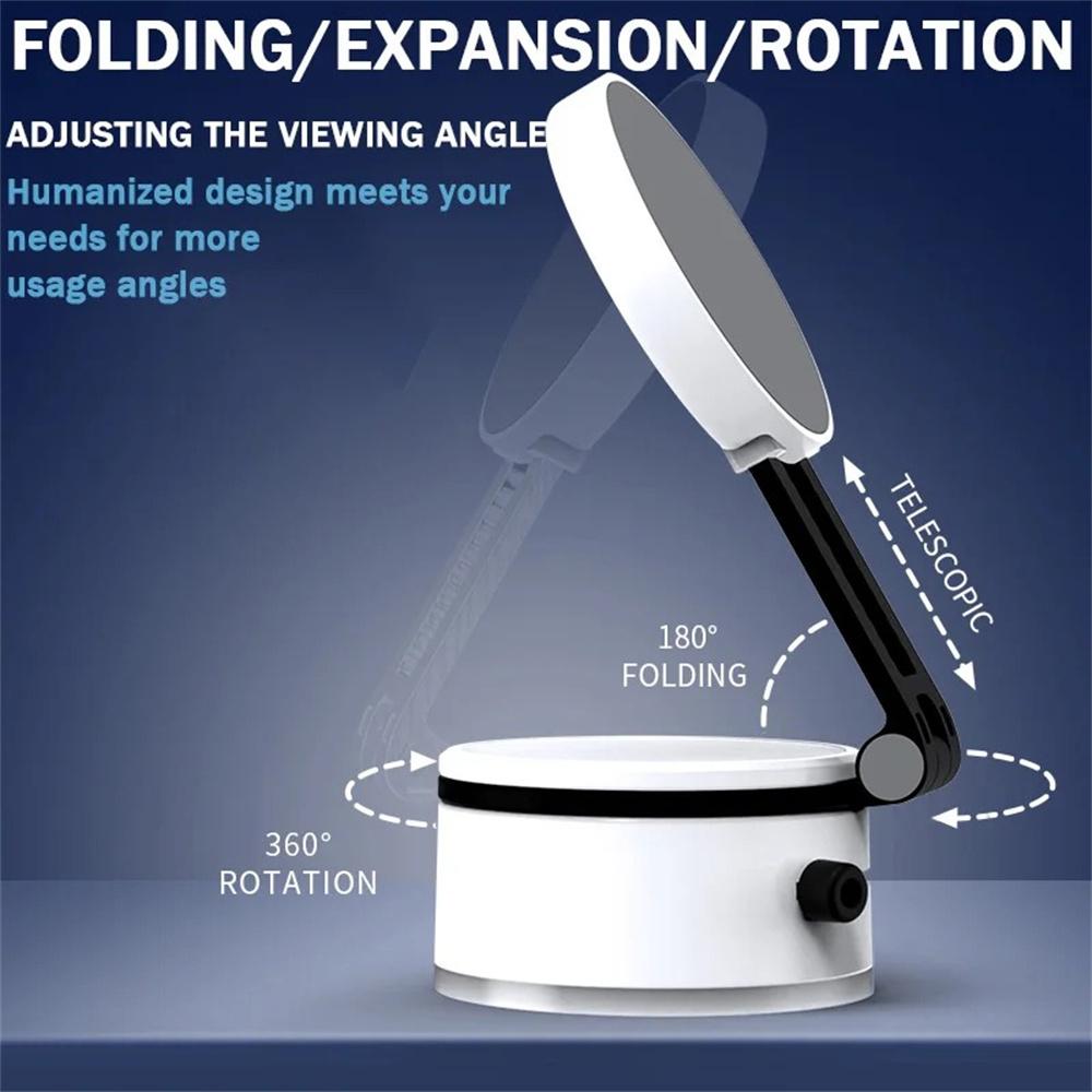 Double-Sided Magnetic Car Phone Holder 360° Rotatable Vacuum Suction Cup Mount for iPhone 16-12 Pro Max Samsung Xiaomi