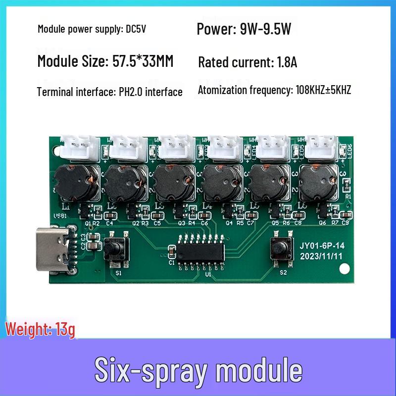 Multi-Spray Aroma Humidifier Module with Atomizing Sheet & Electronic DIY Board