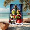 Ultra-weiches Strandtuch mit Shrek-Thema, ideal für Pool - Camping, Tauchen - Perfekter Reisebegleiter, Lebendiges Strandtuch.