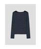 8SECONDS St Rib Square Neck Pullover Navy