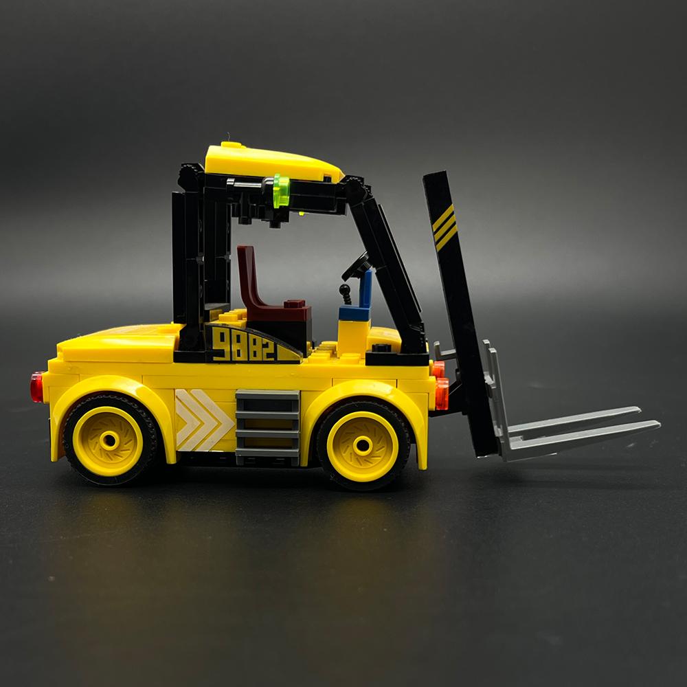 94PCS Engineering Forklift Building Blocks Set, Mini Construction Vehicle Bricks DIY STEM Toy, Birthday Gift for Kids Boys Girls