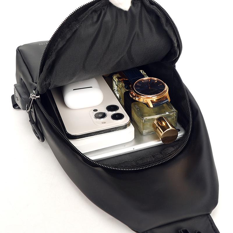 Herren Tasche Outdoor Große Kapazität Herren Brusttasche Modisch Einfach Lässig Trend Schulter Umhängetasche