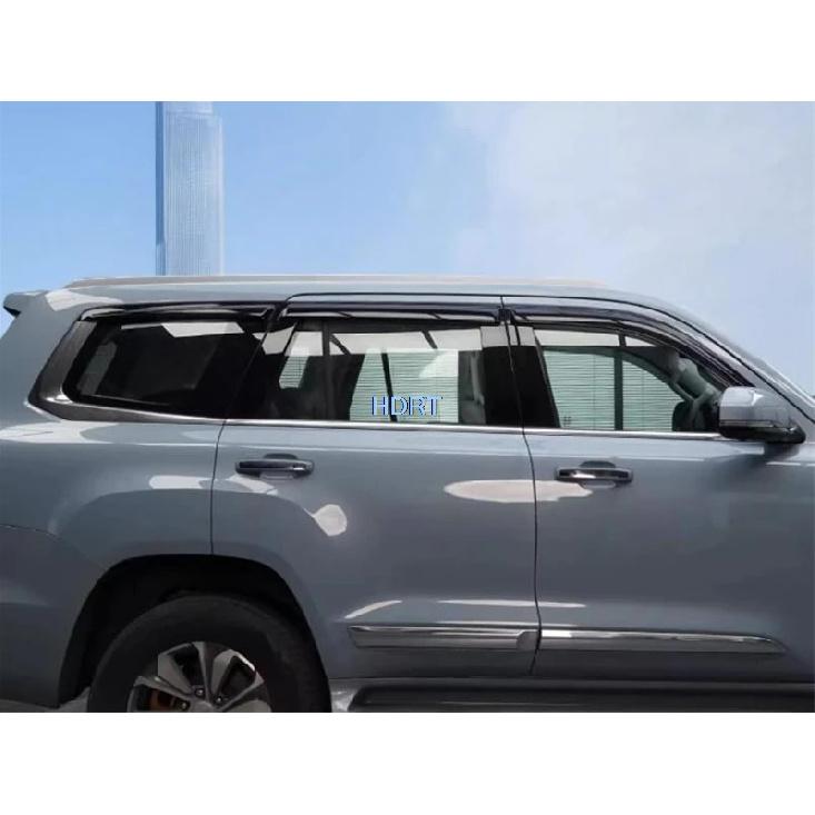 Car Styling Window Visor Deflector Weather Shield Cover For Baic Beijing BJ60  + Vent Awning Sun Rain Shelter Accessories