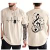 Unisexs Fashion Tshirt Summer Street Round Neck Casual Camisetas Tshirt Music Notes Design TShirts for WoUnisex Unisex Short Sleeve