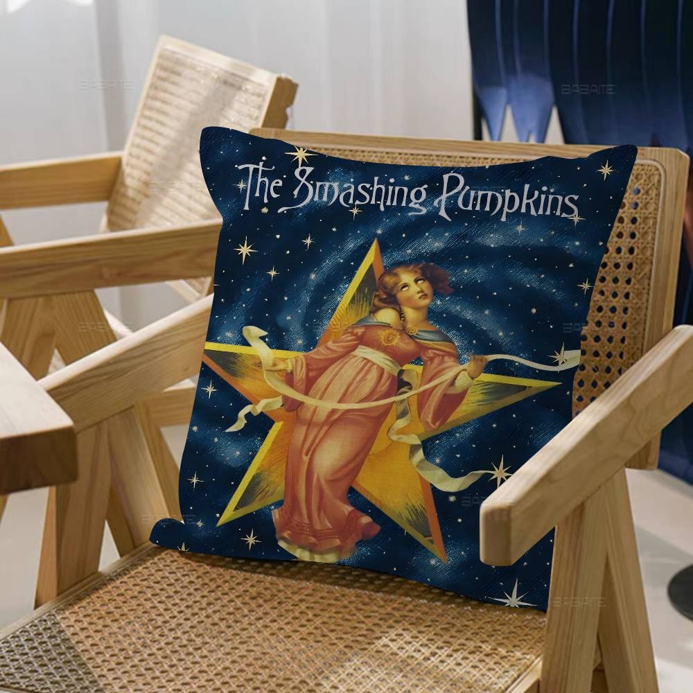 The S-Smashing Pumpkins Band Personalized Pillow Dust Cover Bedroom Kids Party Decoration Pillowcase Birthday Children Gift