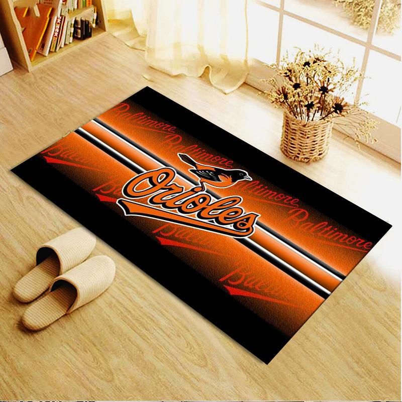 Baltimore Orioles Logo Carpet Rug for Living Room Bedroom Home Sofa Decoration,Kids Play Non-slip Floor Mat