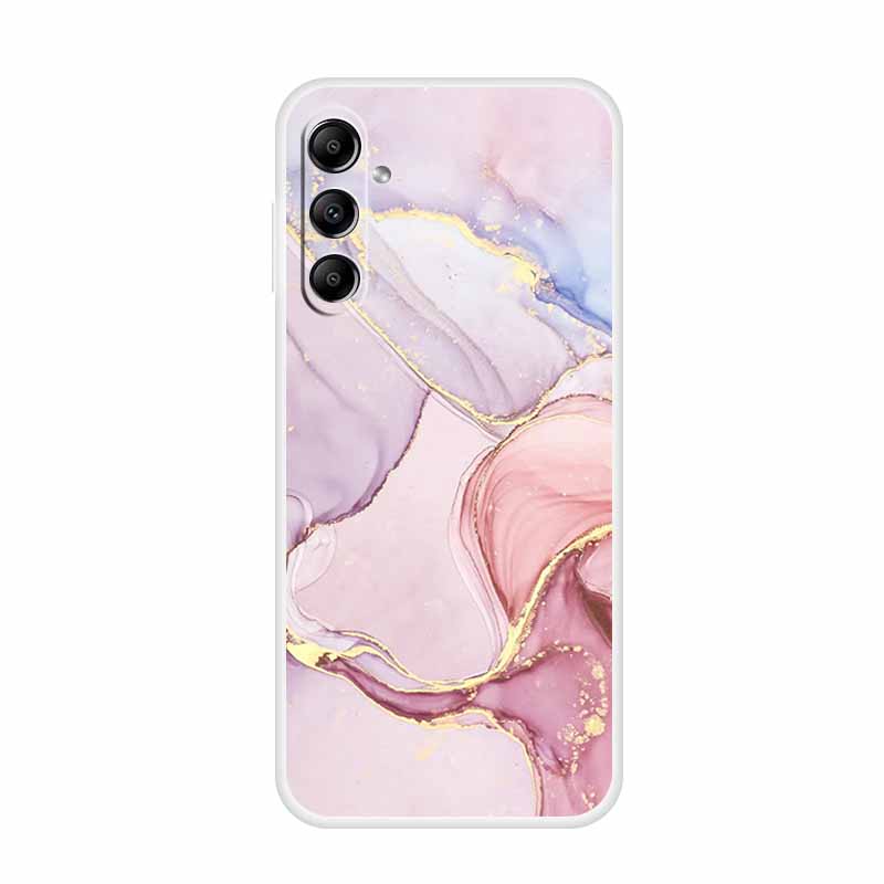 For Samsung Galaxy A14 A34 A54 5G Marble Soft Case Silicone TPU Phone Back Cover Coque for Samsung A 54 34 14 4G Cartoon Fundas