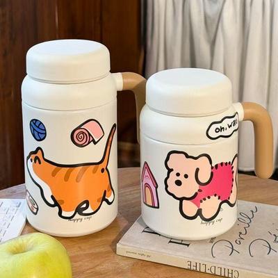 1000ML Large Capacity Student Water Cup - 316 Stainless Steel Insulated Cup with Handle