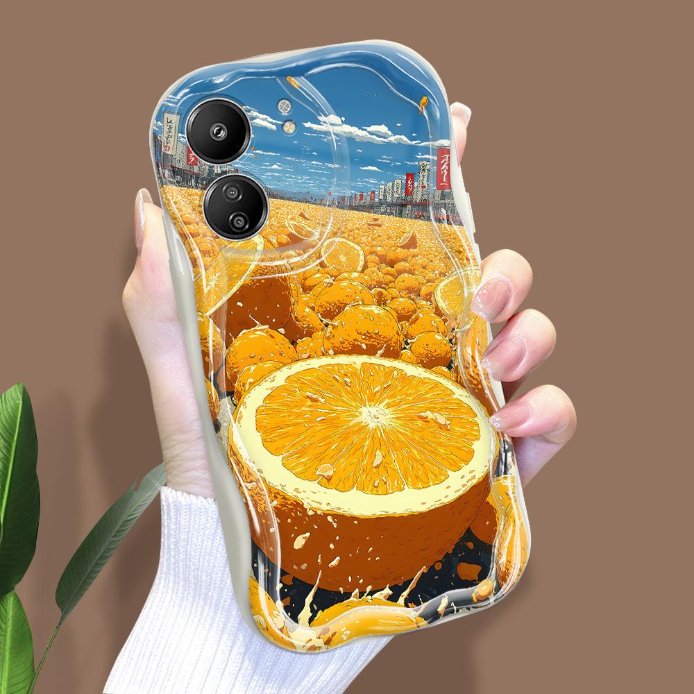 

Милый мультяшный узор, кремовая текстура, мягкий силиконовый чехол с волнистыми краями, чехол для телефона Xiaomi Redmi Xiaomi Poco F4 белый