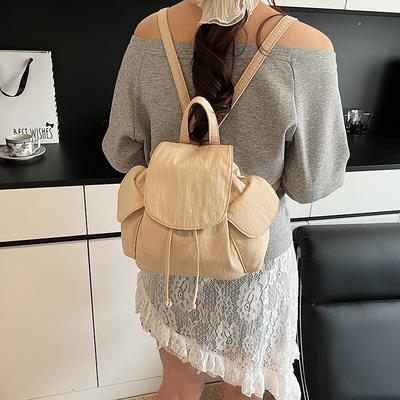 Kleiner Reise-Rucksack für Damen 2025 Neu Trendige Mode Beliebt Lässig Vielseitig Schultasche College-Student Leichter Pendler-Rucksack