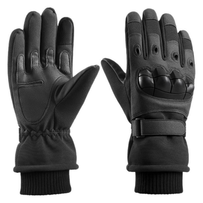 Men's Winter Motorcycle Gloves - Fleece-Lined, Windproof, and Fall-Proof for Cold Weather Riding.